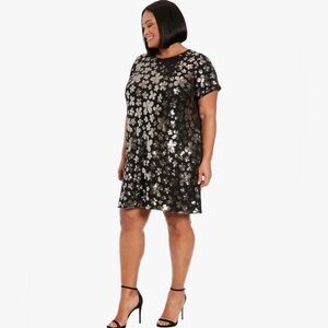 Maggi London Floral Sequin Mini Dress
